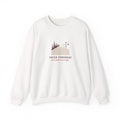 Fresh Corduroy Crewneck in White, front view