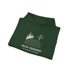 Fresh Corduroy Hoodie in Forest Green, folded