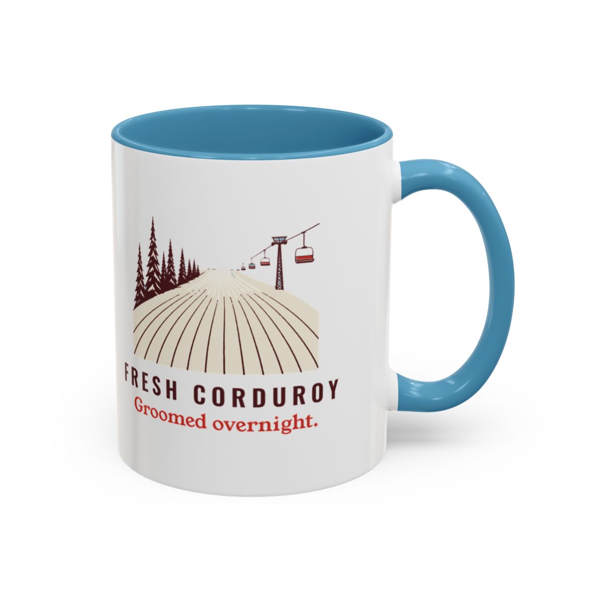 Fresh Corduroy Mug in Light Blue, right side