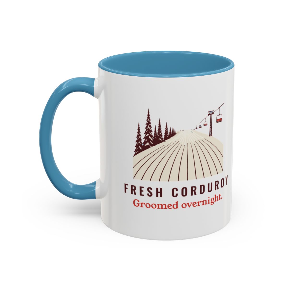 Fresh Corduroy Mug in Light Blue, left side