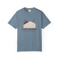 Fresh Corduroy Tee in Ice Blue, front view