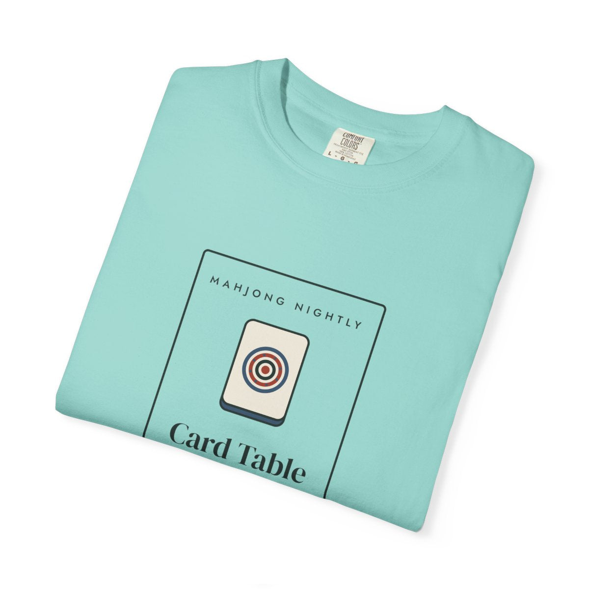 Game Night Matchbook Tee in Chalky Mint, folded