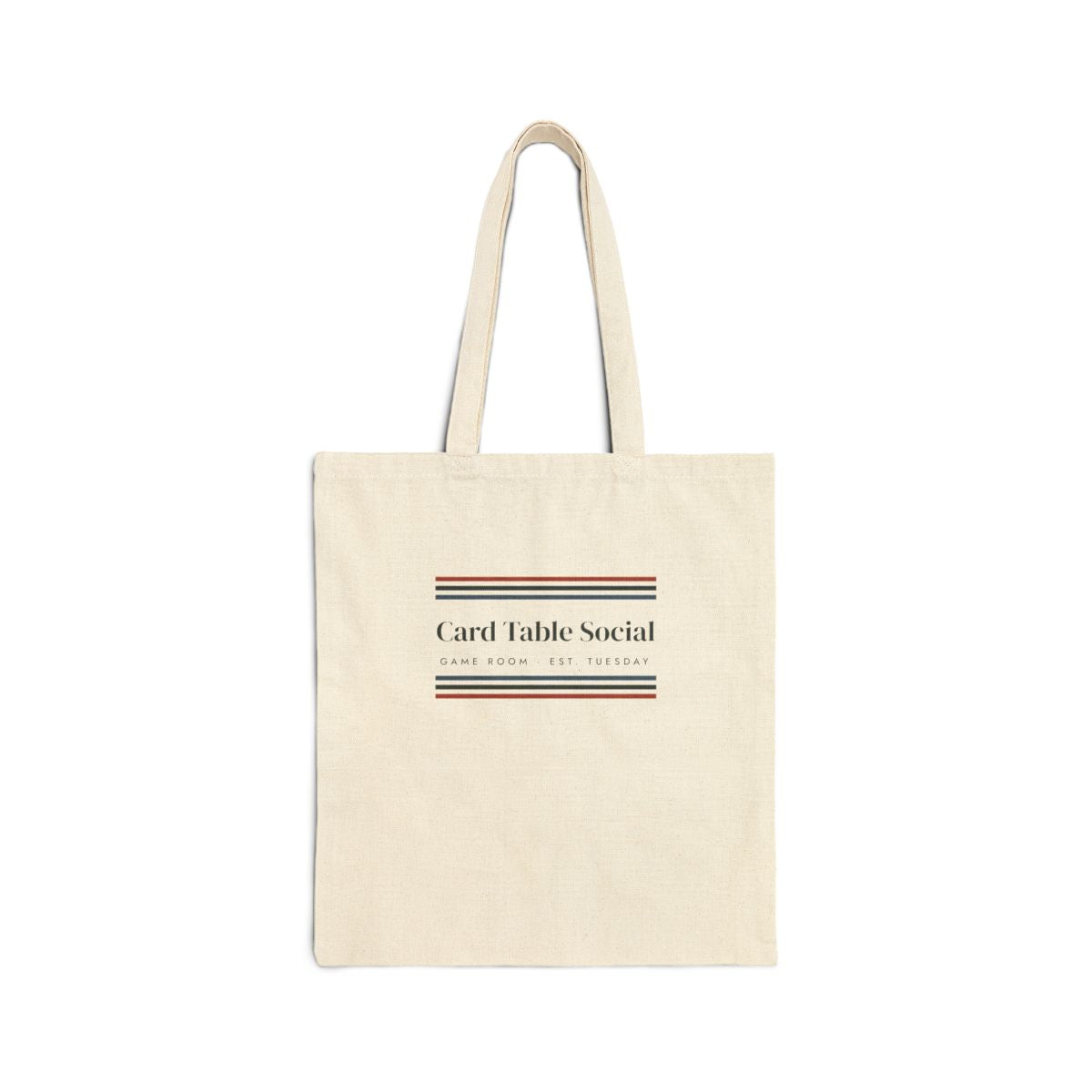 Game Room Stripe Tote in Natural, front view