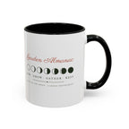 Garden Almanac Mug in Black, right side