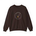 Garden Club Crewneck in Dark Chocolate, front view