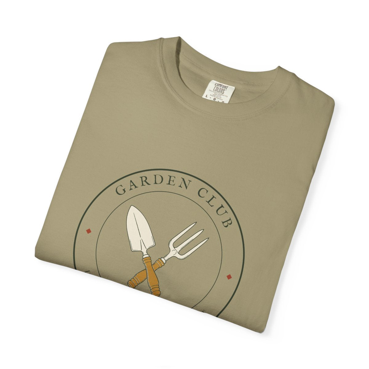 Garden Club Tee in Khaki, folded