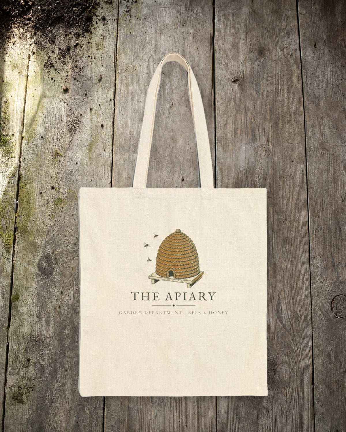 The Apiary Tote in Natural, styled