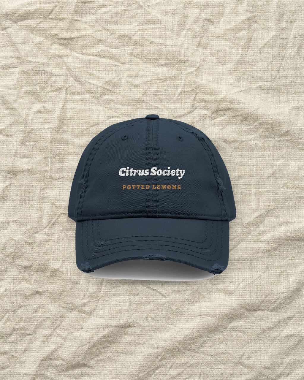 Citrus Society Dad Hat in Dark Navy, styled