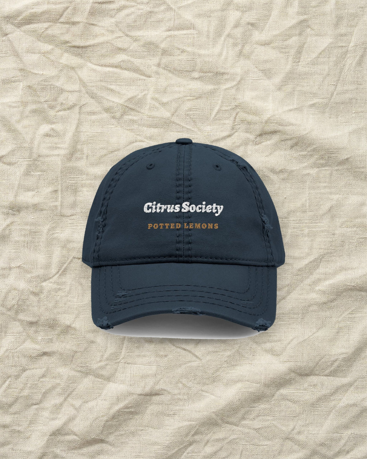 Citrus Society Dad Hat in Dark Navy, styled
