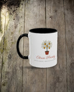 Citrus Society Mug in Black, styled