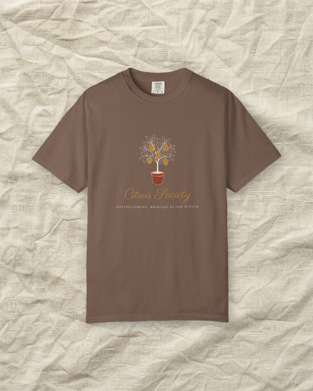 Citrus Society Tee in Espresso, styled
