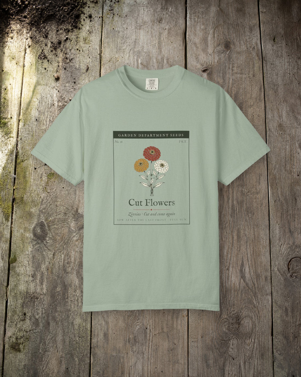 Cut Flower Garden Tee in Bay, styled