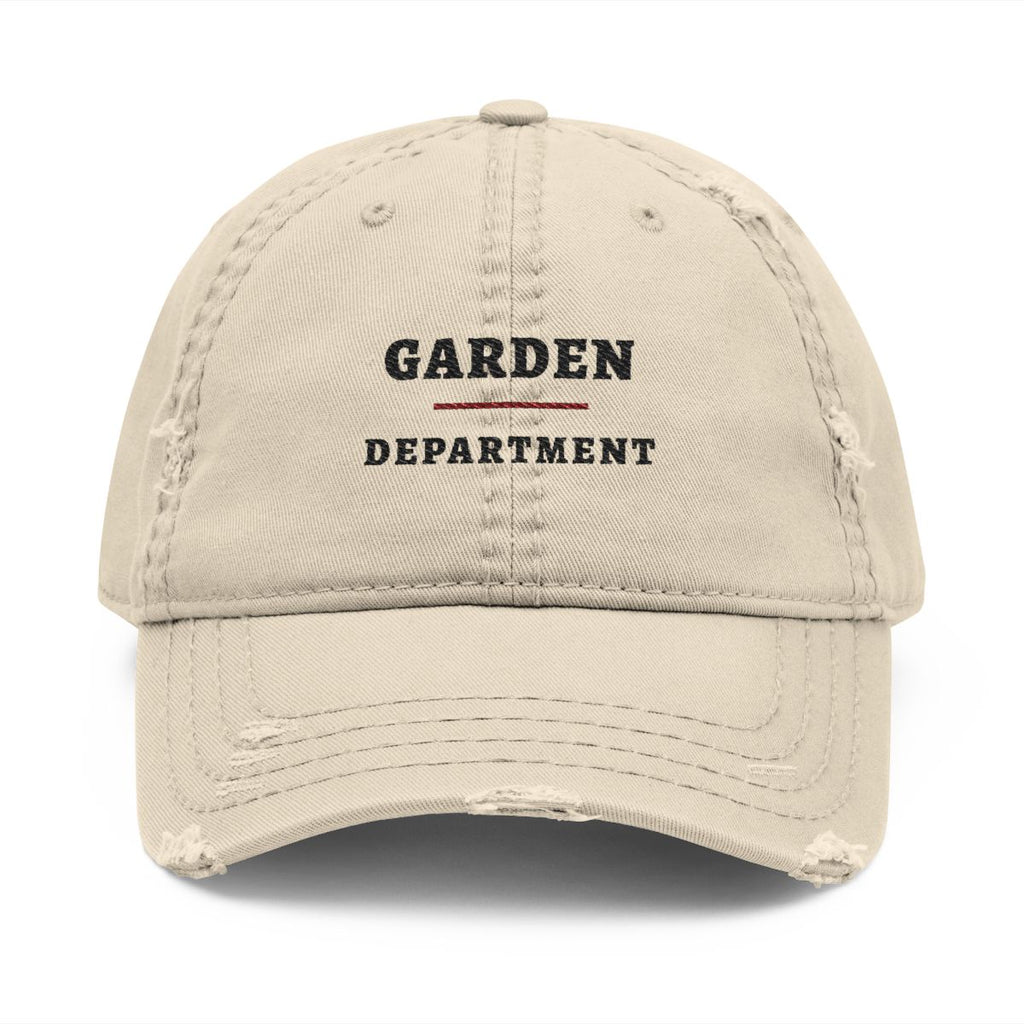 Garden Department Dad Hat in Khaki, front view
