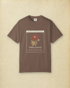Dahlia Society Tee in Espresso, styled