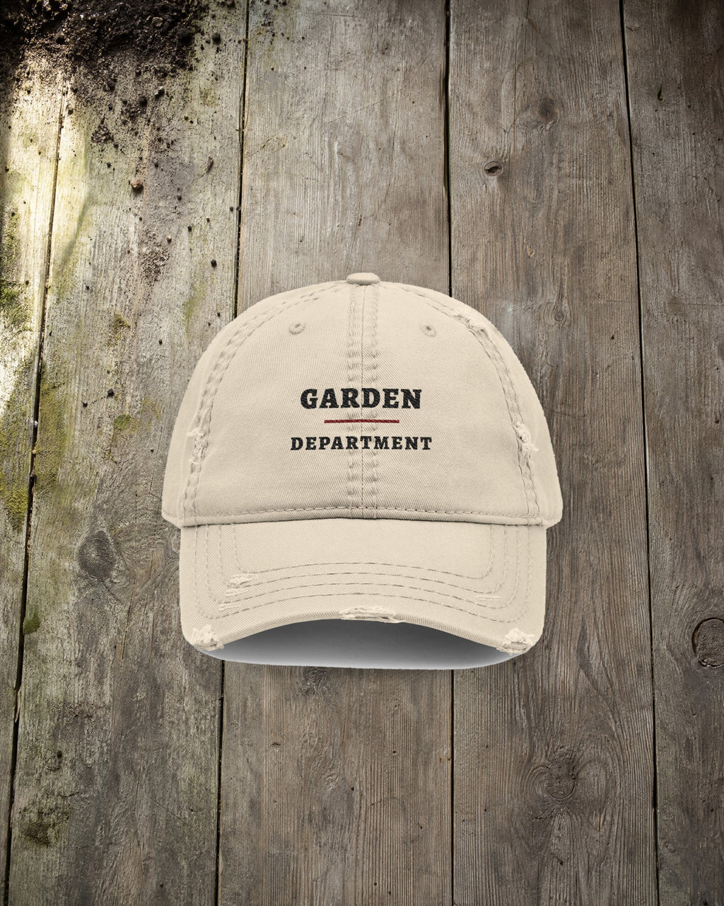 Garden Department Dad Hat in Khaki, styled
