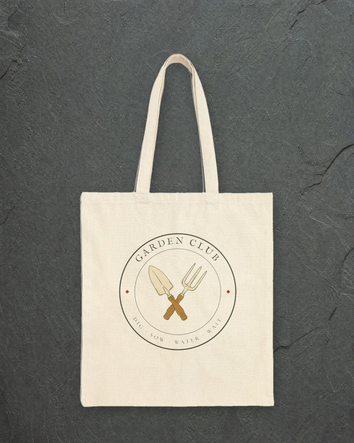 Garden Club Tote in Natural, styled