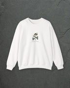 Leave the Clover Crewneck in White, styled
