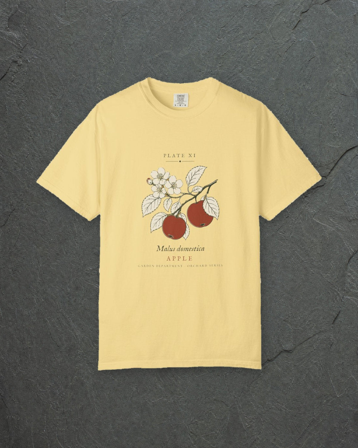 Apple Plate Tee in Butter, styled