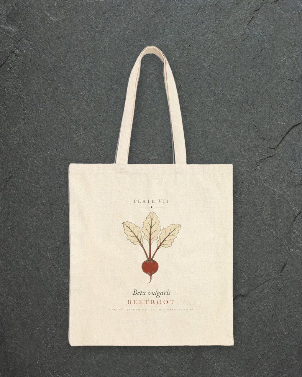Beetroot Plate Tote in Natural, styled