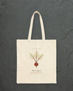 Beetroot Plate Tote in Natural, styled