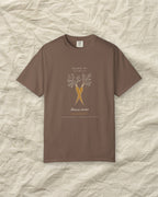 Carrot Plate Tee in Espresso, styled