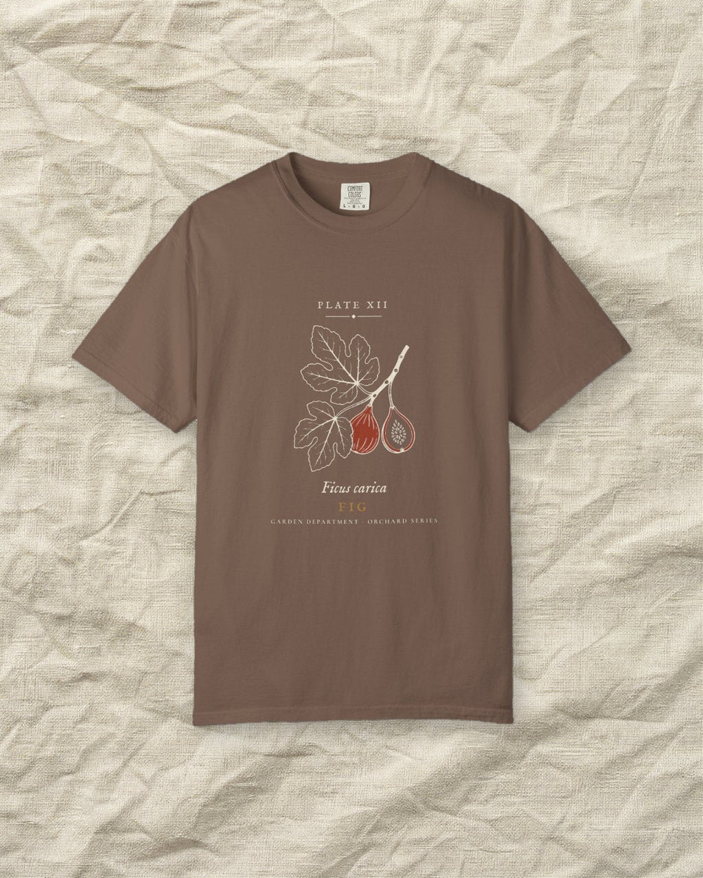 Fig Plate Tee in Espresso, styled