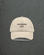 Pollinator Department Dad Hat in Khaki, styled