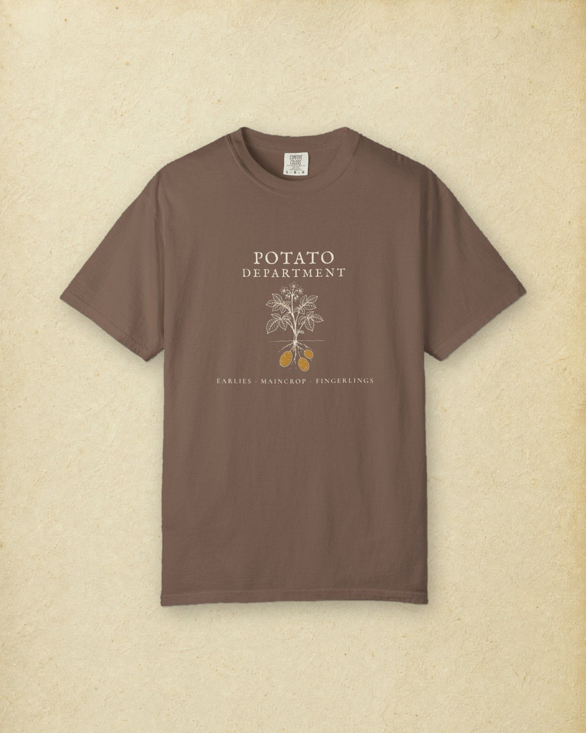 Potato Department Tee in Espresso, styled