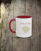 Salad Days Mug in Maroon, styled