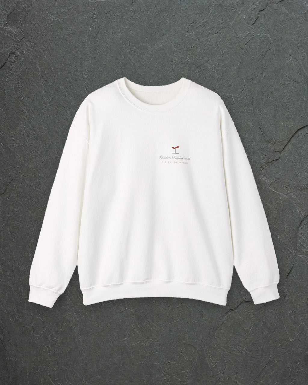Seedling Crewneck in White, styled