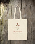 Sweet Peas Tote in Natural, styled