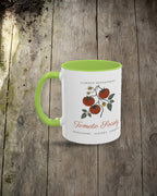 Tomato Society Mug in Light Green, styled