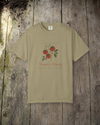 Tomato Society Tee in Khaki, styled