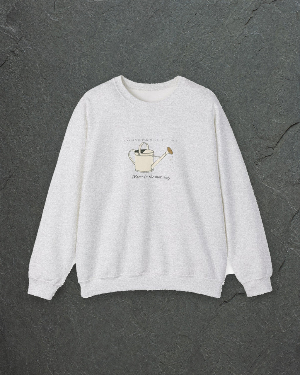 Water Early Crewneck in Ash, styled