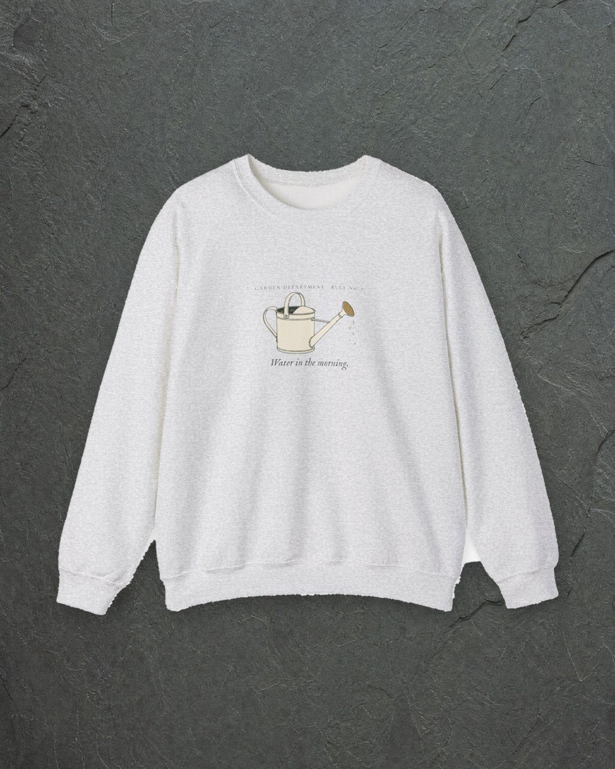 Water Early Crewneck in Ash, styled