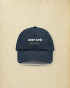 Water Early Dad Hat in Dark Navy, styled