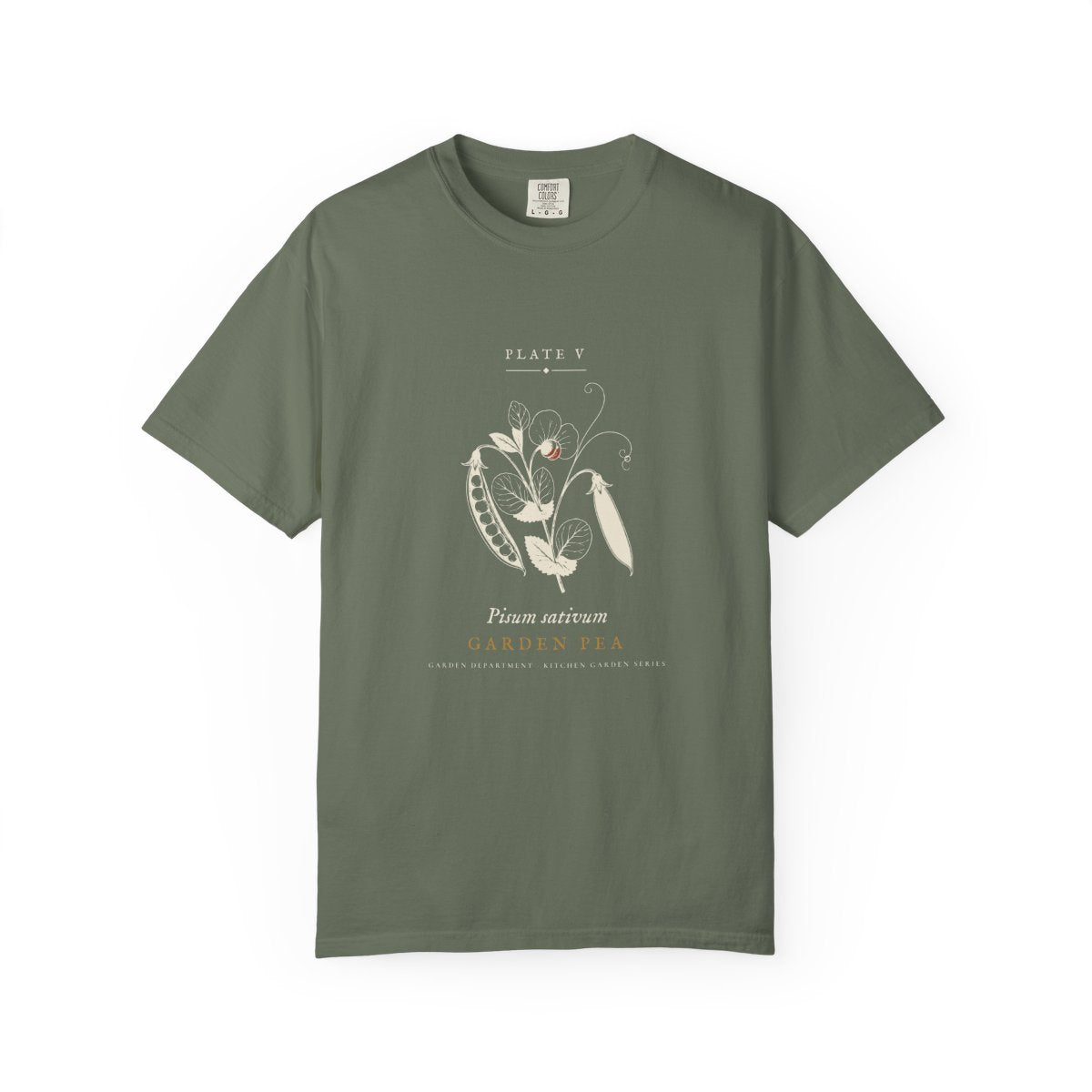 Garden Pea Plate Tee in Moss, front view