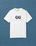 GG Tee in White, styled