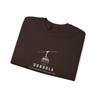 Gondola Crewneck in Dark Chocolate, folded