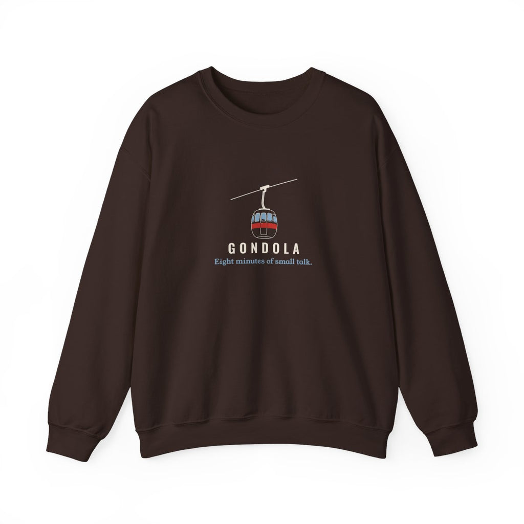 Gondola Crewneck in Dark Chocolate, front view