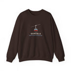 Gondola Crewneck in Dark Chocolate, front view