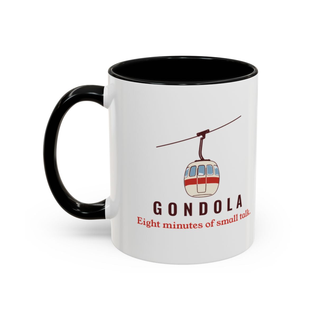 Gondola Mug in Black, left side
