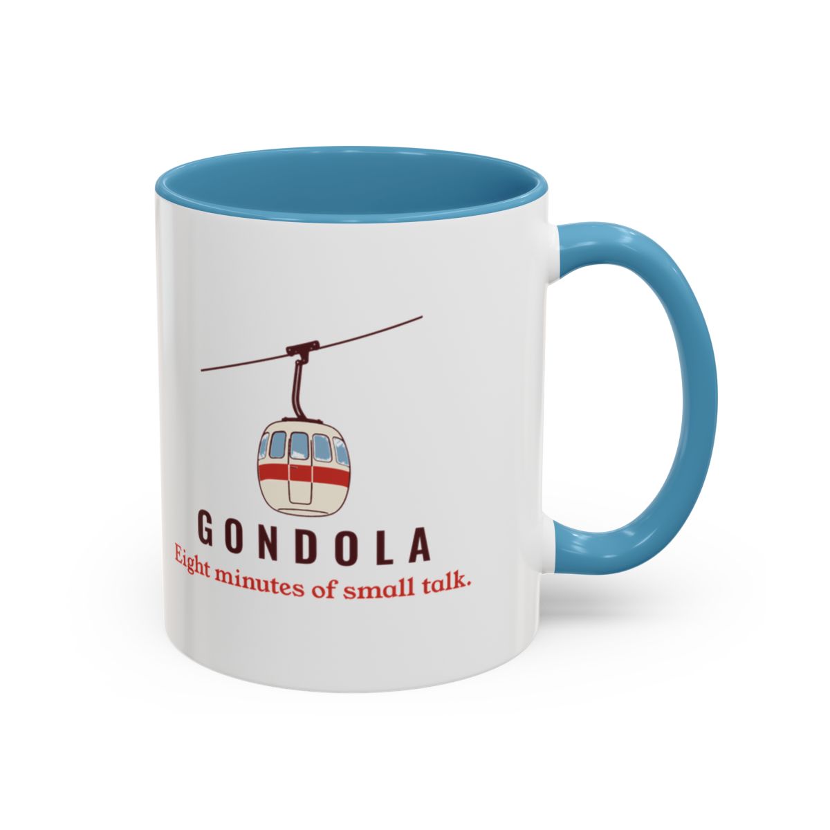 Gondola Mug in Light Blue, right side