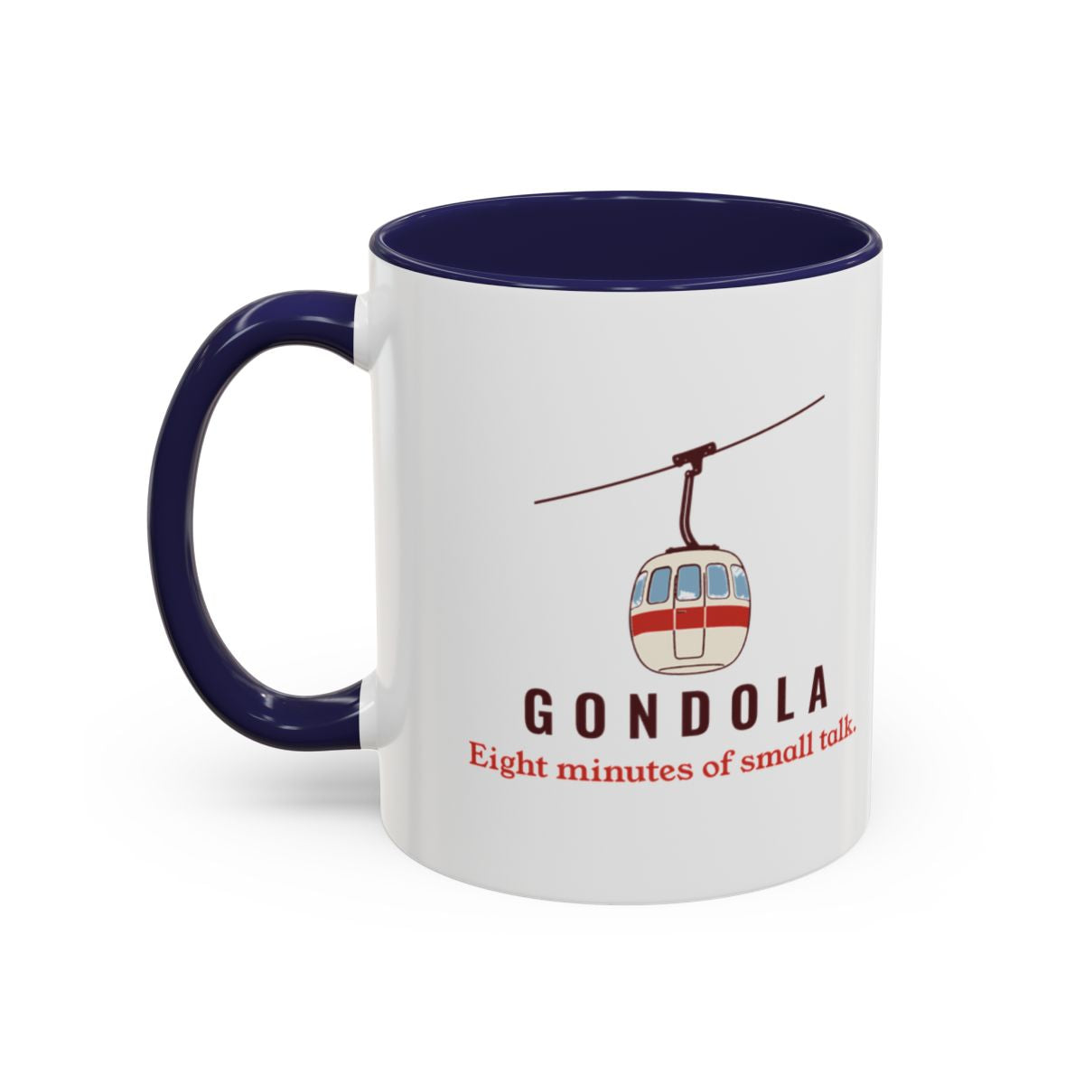 Gondola Mug in Navy, left side