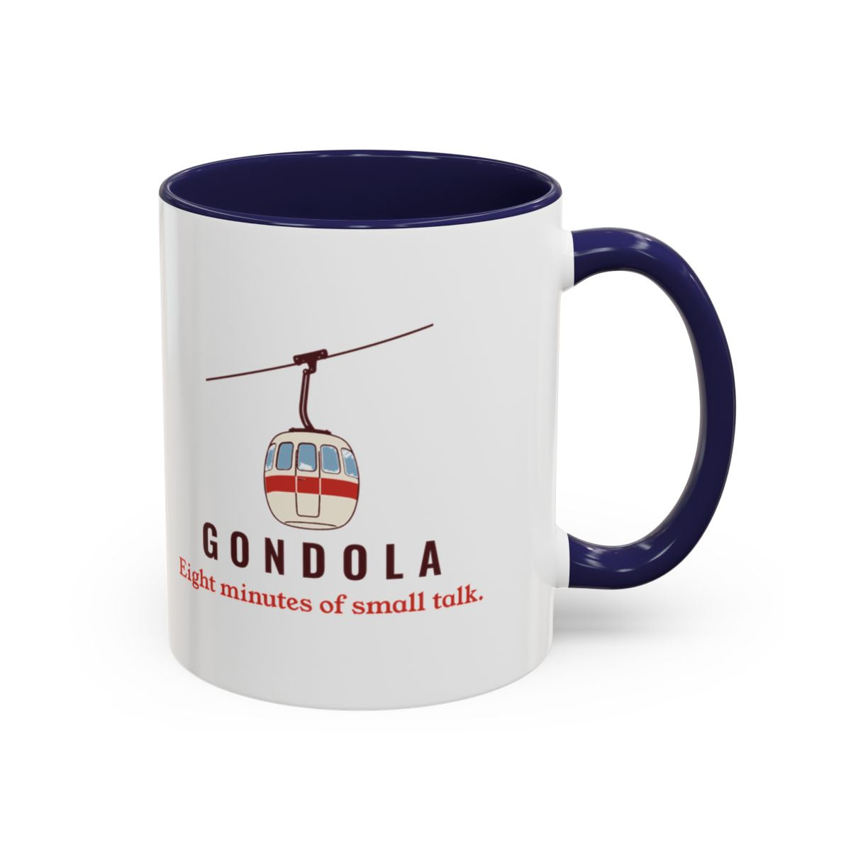 Gondola Mug in Navy, right side