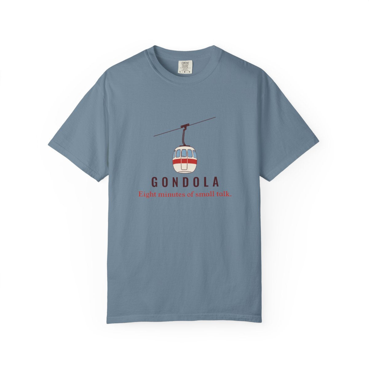 Gondola Tee in Ice Blue, front view