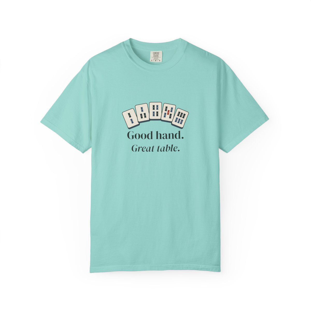 Good Hand, Great Table Tee in Chalky Mint, front view