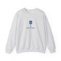 Halfway to Brunch Crewneck in Ash, front view