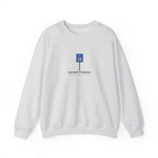Halfway to Brunch Crewneck in Ash, front view