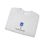 Halfway to Brunch Crewneck in Ash, folded